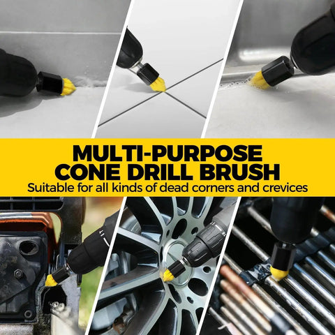30 Piece Drill Brush Set With Scrub Pads And Sponges For Grout Tiles used on grout, metal, and automotive surfaces