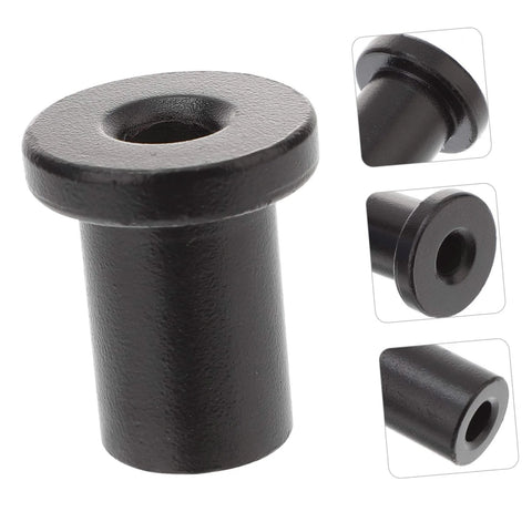 Five Pack Barn Door Track Spacers Hardware Kit For Sliding Barn Doors, black cylindrical metal piece, heavy duty construction