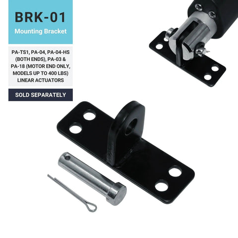 Mounting bracket for Heavy Duty 24V Feedback Linear Actuator With Hall Effect Sensor 8 Inch Stroke 400 Lbs Force IP66