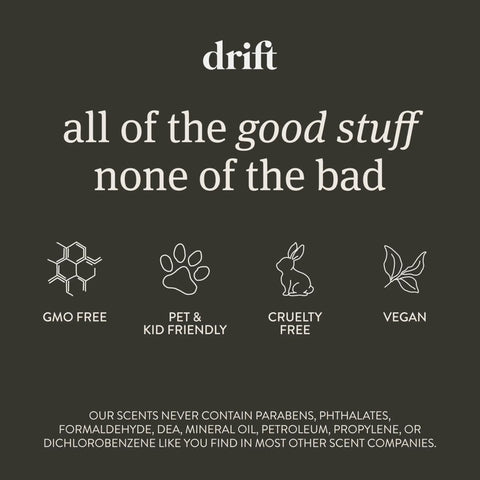 Text highlighting features of the product such as GMO free, pet and kid friendly, cruelty free, and vegan.