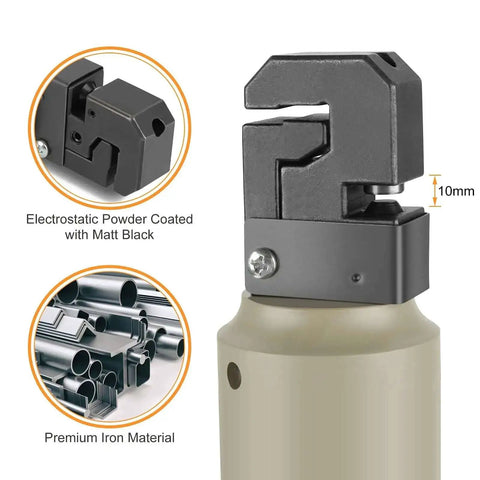 Close-up of Heavy Duty Pneumatic Sheet Metal Punch Tool Kit With US Connector, electrostatic powder coat, premium iron material