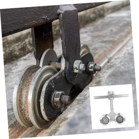 Heavy Duty Galvanized Door Roller Pulley For Sliding Doors, 500Kg Load Capacity Track Wheel Accessory For Industrial Use