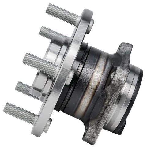 Side view of a Pair Rear Wheel Bearing Hubs Assembly For 2004-2013 Mazda 3, 2009-2013 Mazda 3 Sport, 2006-2017 Mazda 5 With ABS, 5 Lug