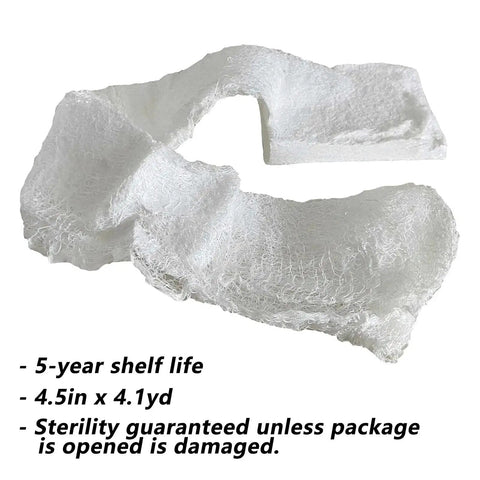Sterile Compressed Gauze For Emergency Wound Dressing And Trauma Kit 6 Pack Made From 100 Percent Cotton Absorbent Soft Breathable