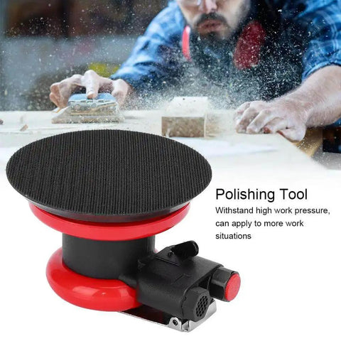 High Speed 10,000 RPM Pneumatic Polisher For Industrial Metal Polishing, Air Orbital Sander With 5 Percent Eccentricity, Ergonomic Grip