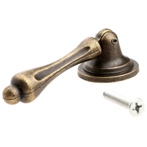 Antique Bronze Zinc Alloy Drawer Cabinet Pull Handle Knob Set of 4 2.36 Inch Length Durable Metal Hardware for Drawers Dressers Cupboards