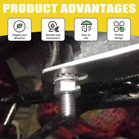 Must Have 400 Piece Stainless Steel Lock Washer Set With Flat, Split, Internal Tooth And External Tooth Washers in use on bolt