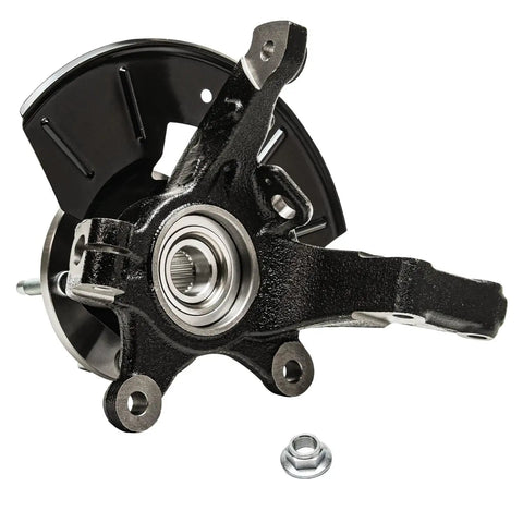 2 Front Steering Knuckles And Wheel Bearing Hubs Heavy Duty Replacement Kit For Ford Escape Mazda Tribute Mercury Mariner 2005 2006 2007 2008 2009 2010 2011 Ready To Install close-up view