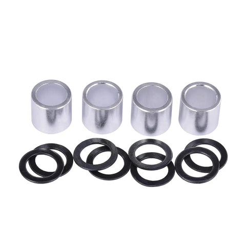 608-2RS Pre Lubricated Bearings Kit ABEC 7 with spacers and washers for roller skates, inline skates, and skateboards 16 pack.