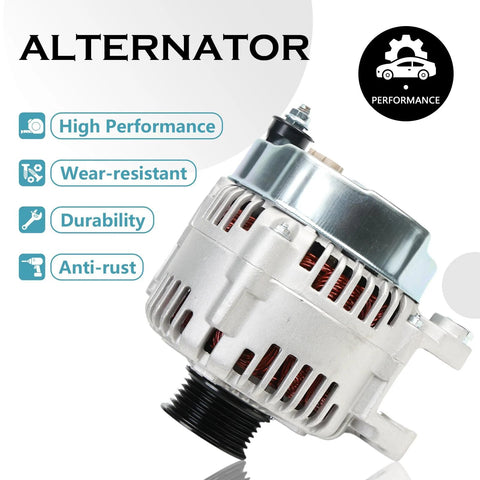 Alternator Replacement Kit For 2006 To 2012 V6 SUVs And Minivans Including Sorento Sedona Borrego Veracruz Santa Fe Sonata Entourage Azera With 3 3 L And 3 8 L Engines Easy Install And Durable Performance, showcasing anti-rust and wear-resistant features.