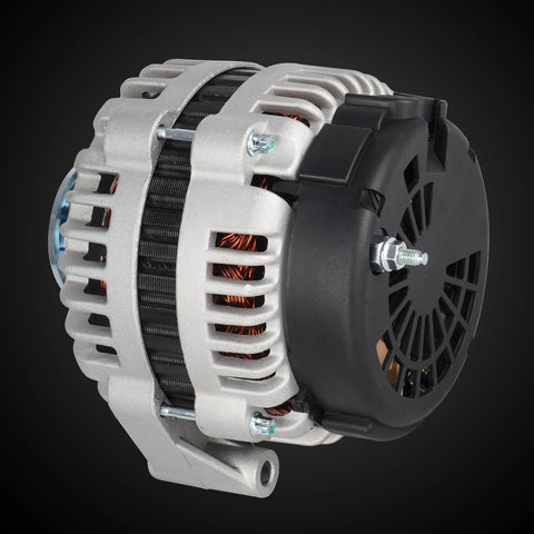 Heavy Duty GM Compatible Alternator For Tahoe Suburban Silverado Express GMC Yukon Yukon XL Savana Sierra Escalade Fits 4.3L 5.3L 5.7L 6.0L 8.1L V8 Engines Replace ADR0217 ADR0290 side view image