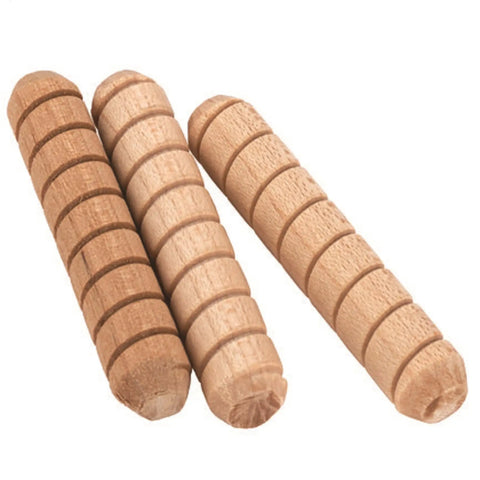 3/8 Inch By 2 Inch Spiral Wood Dowel Pins For Furniture, Cabinetry And DIY Crafts Pack Of 50 With Even Glue Distribution