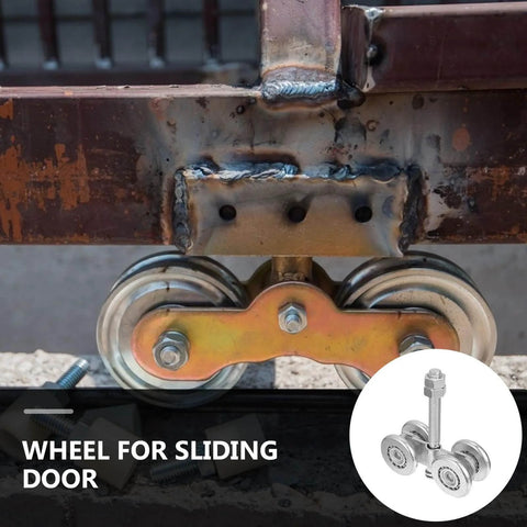 Heavy Duty Steel Sliding Gate Trolley Pulley For Industrial Track And Sliding Doors 200 Kg Load Capacity Built To Last