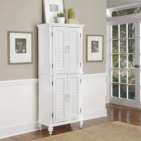 White cabinet with Crystal Cabinet Pulls Four Pack 4.5 Inch Overall Length With 3.75 Inch Hole Spacing Diameter 0.7 Inch
