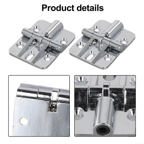 Zinc Alloy 180 Degree Locking Hinge With Adjustable Torque For Folding Tables And Bifold Doors Cabinet Hardware in silver finish