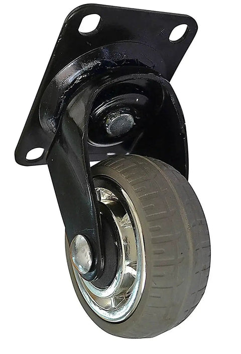 Four Inch Heavy Duty Swivel Casters With Soft Rubber Non Marking Wheels 360 Degree Silent Industrial Caster Wheels Set Of Four
