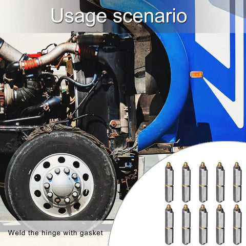 10 Pack Weldable Hinge With Grease Zerk 6 Inch Stainless Steel Heavy Duty Weld On Hinges For Gates Trailers Trucks BBQ Smokers