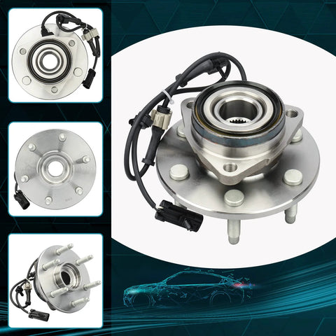 Beefy Front Wheel Hub And Bearing Assembly For 4WD SUVs And Vans With ABS Fits Avalanche Escalade Express 1500 2500 Savana Sierra 515036x2B