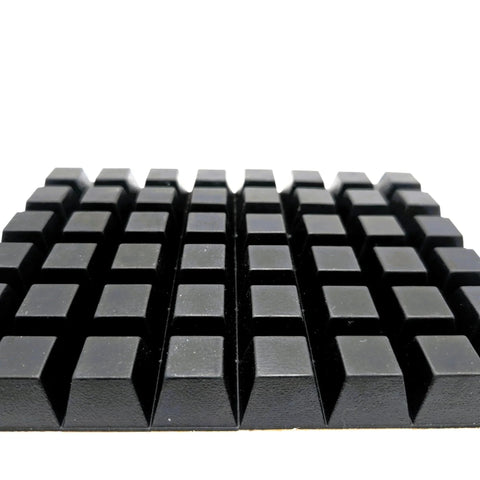 Three Quarters Inch Wide Pyramid Silicone Rubber Bumper Feet With Adhesive Backed Pads Five Eighth Inch Thick for Electronics and Furniture