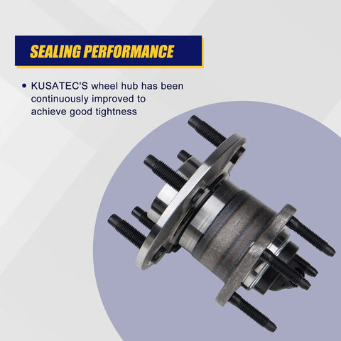 Two Piece Rear Wheel Bearing And Hub Assembly For Chevy Cobalt HHR Malibu Saturn Aura Pontiac G6 2004 To 2012 With 5 Lug Bolts And ABS