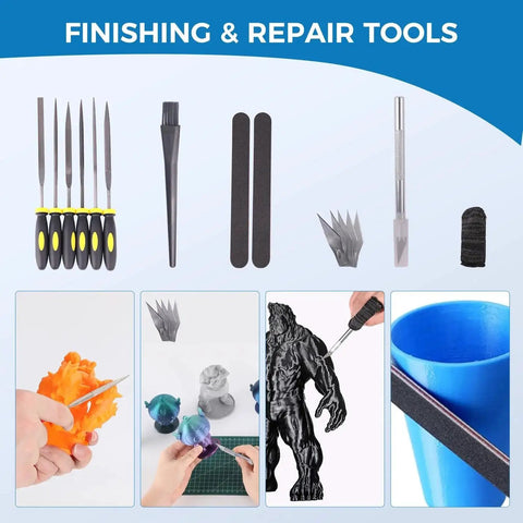 Must-Have All-In-One 3D Printer Tools Kit 36 Piece Set For Post Processing Finishing Smoothing And Carving With Deburring Tool Digital Caliper Knife Set Removal Tools Pliers Cutters And Handy Storage Bag Sovol Compatible with tools array for finishing and carving.
