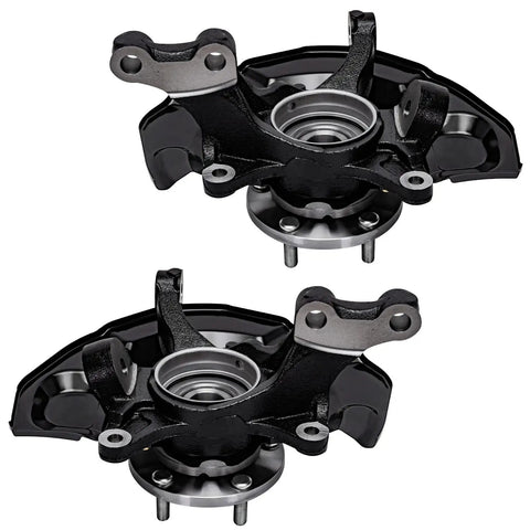 Front Steering Knuckles Kit With Wheel Hub Bearings And Front Struts With Coil Springs For Toyota Camry 2007 2008 2009 2.4L Replacement Ready To Install