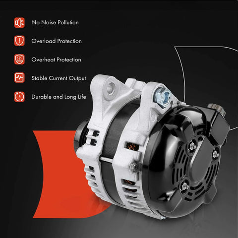 Reliable 12V 100A Direct Fit Alternator For Toyota Corolla 2009 2011 Matrix 2009 2010 Pontiac Vibe 2009 2010 Scion xD 2008 2014 L4 1.8L