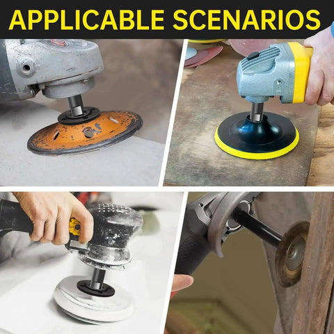 Various uses of Angle Grinder Attachments Kit With 3 Extension Rods Three Inch Four Inch And Five Point Five Inch Plus Four Nut Sets