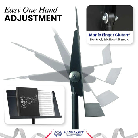 Durable Sheet Music Stand For Musicians Pro Grade 48 Symphony Model Adjustable Height From 26 To 48 Inches Built To Last American Made
