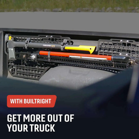 Passenger Side Rear Bedside MOLLE Panel Rack System for 2019 and Up Ram 1500 Trucks Easy Mount Truck Bed Organizer with tools