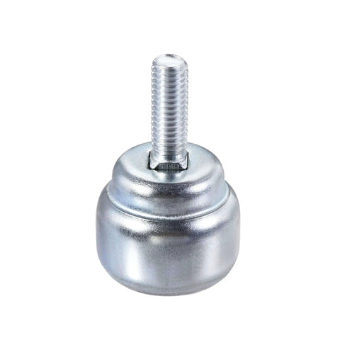 Ball Transfer Bearing Unit 24mm With Nylon Ball For Transmission Pack Of 4, 360 Degree Rotation, 66 Lbs Load Capacity Each