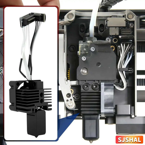 Plug-and-Play Hotend Replacement Kit For P1P And P1S 3D Printer Hardened Steel 0.4mm Nozzle Ceramic Heater Thermistor Cooling Fan
