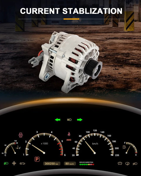 Beefed Up Alternator Compatible With Ford Escape Two Point Oh Liter 2001 Through 2004 And Ford Focus Two Point Oh Liter 2000 Through 2004 OE 8260N 8264N Replacement For Reliable Charging Easy Install Durable Output And Smooth Electrical System Operation