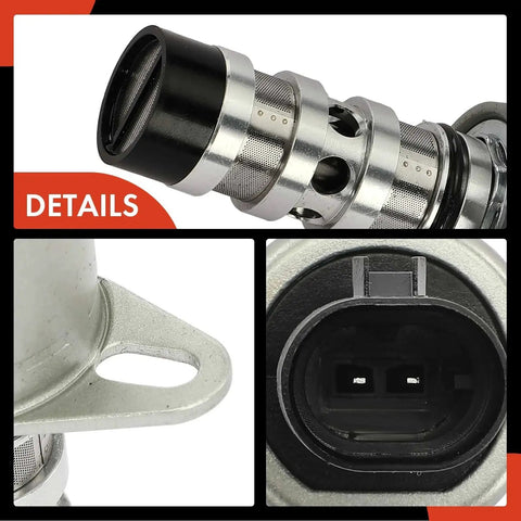 Close-up details of 2 Pc Intake And Exhaust Engine VVT Solenoid Kit For Chevy Cruze Sonic Trax Aveo Aveo5 Pontiac G3 Saturn Astra