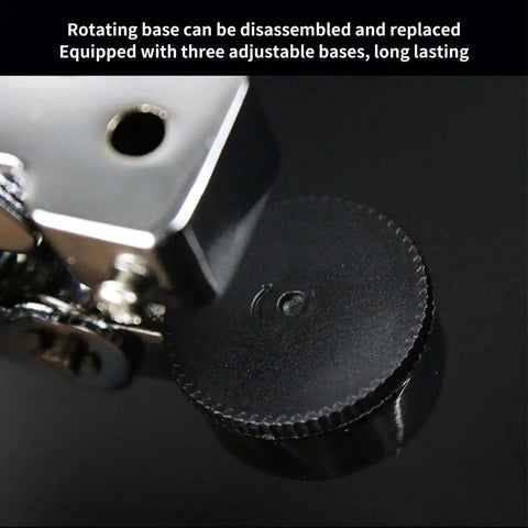 Close-up of rotating base on Handheld Single Hole Paper Punch For Scrapbooking And Office Use, Metal Circle Punch.