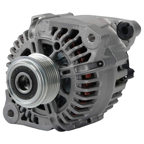Front view of OE Replacement Alternator With Pulley For Hyundai Sonata 2.4L Tucson 2.0L To 2.4L Kia Forte Sedan 2.0L Optima