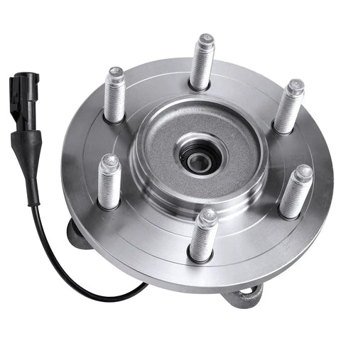 4WD Front Wheel Bearing Hubs Assembly for Ford F150 Expedition Lincoln Mark LT 6 Lug Replacement, front view