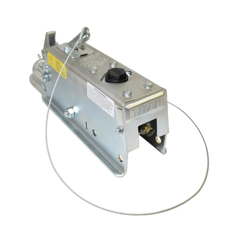 Titan drum brake actuator with steel housing and cable, 7,000 lb capacity, for 2-inch ball