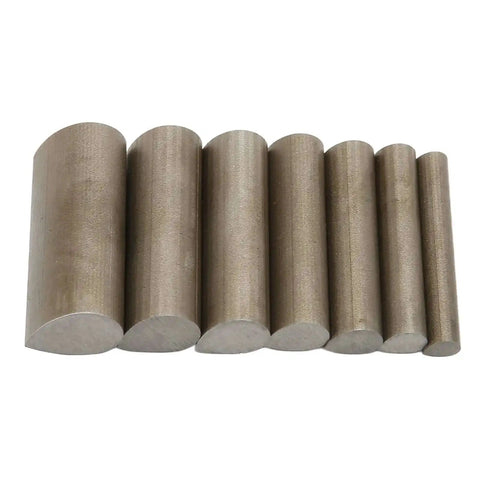 45 Steel Jewelry Punch Die Disc Cutter Set Drop Shaped 7 Piece Forming Tools in various sizes for metal crafting