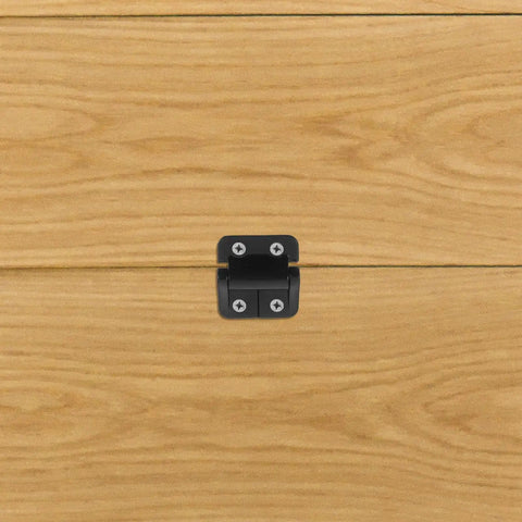 Torque Hinge For Kitchen Cabinets Yardenfun 1.8 Nm Black Zinc Alloy Cabinet Door Hinge Replacement installed on wood cabinet
