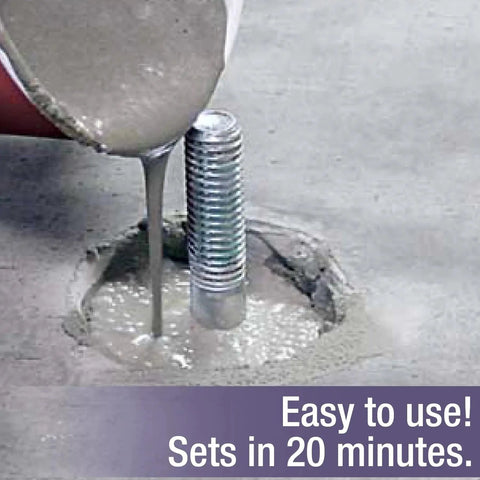 Pouring Instant Anchoring Cement Powder with Quick Setting Action Just Add Water High Strength For Interior And Exterior Use over bolt.