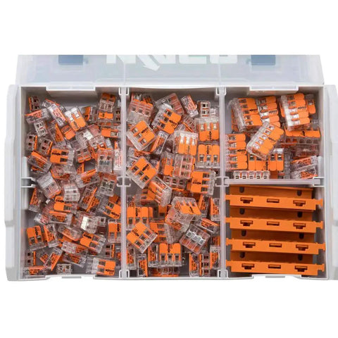 Go To Connection Terminal Set With 225 Pieces And 4 Mounting Adapters For All Conductor Types In L Boxx Mini Case