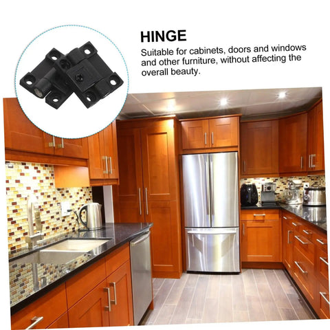 Plastic Cabinet Door Hinges Black Adjustable Torque Friction Positioning Stop Folding For Kitchen Bathroom Office Desks
