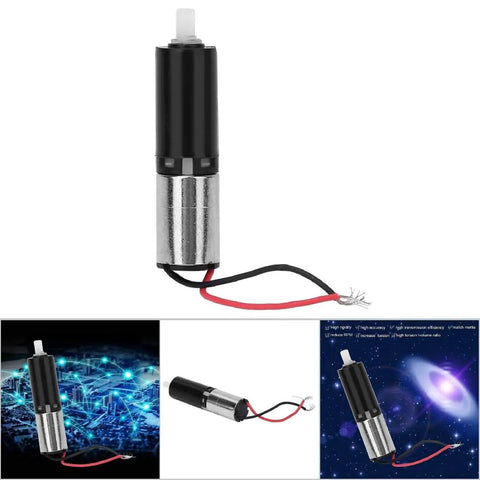 Ultra Compact Micro Planetary Gear Motor Reducer For 3V DC Three Stage Precision Gearbox With High Efficiency Tiny Motor, shown in various views.