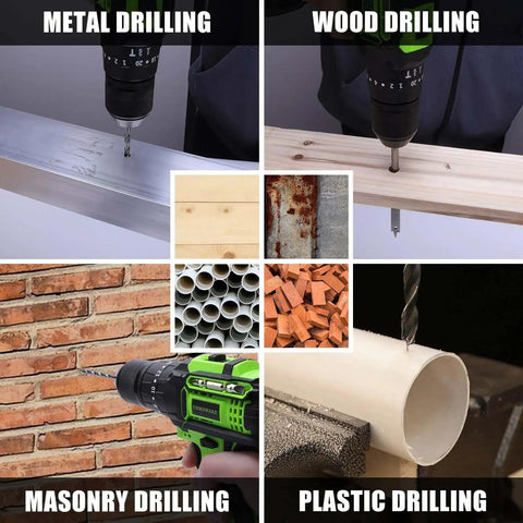 All In One 246 Piece Drill Bit Set For Cordless Drills With Wood Metal Masonry Cement Bits and Screwdriver Bits Versatile DIYers Home Improvement Combo Kit For Drilling And Driving in action