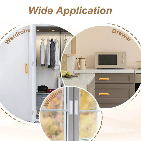 Wide application of 2 Pack Aluminum Alloy Window Sash Lift Handles 4.7 Inch Finger Pulls for wardrobes, drawers, and windows.
