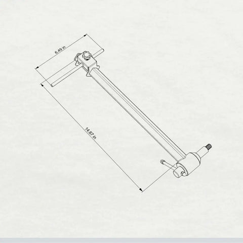 Diagram of Derailleur Hanger Alignment Gauge Tool For Bikes With 20 To 29 Inch Wheels Pro Grade Stainless Steel 304