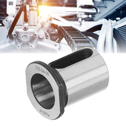 Isometric view of taper reducing drill sleeve adapter, alloy steel, V25-3/4-35 for CNC lathes and drilling machines