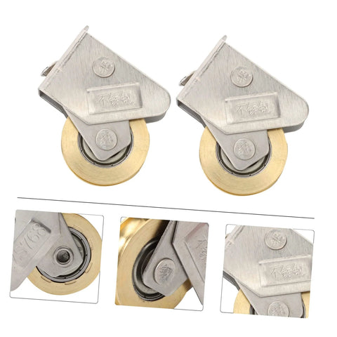 Heavy Duty Door And Window Bearing Pulley Roller Assembly Two Pack For Sliding Tracks, Smooth Glide Pulleys For Windows And Doors