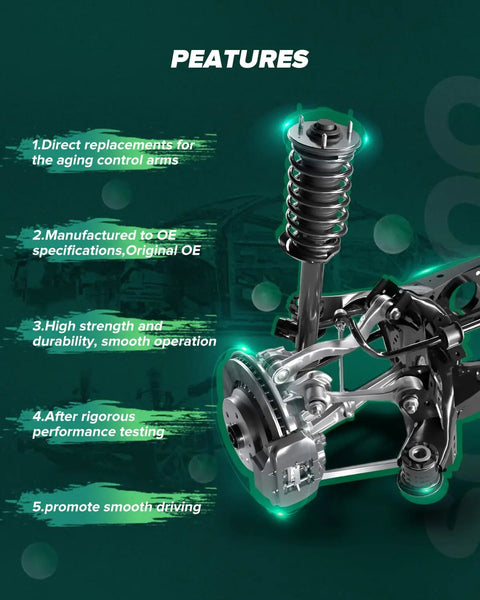 10 Piece Bolt On Front End Suspension Kit For Chevy Colorado, GMC Canyon, Isuzu I 350 And I 370 features list